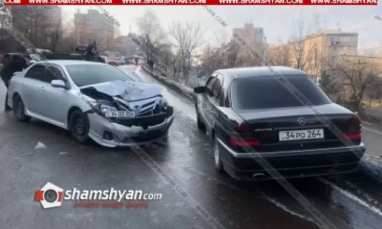 Գայի պողոտայում բախվել են 3 մեքենա և 1 ավտոբուս. պատճառը մերկասառույցն էր