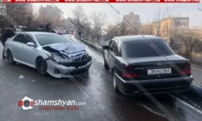 Գայի պողոտայում բախվել են 3 մեքենա և 1 ավտոբուս. պատճառը մերկասառույցն էր