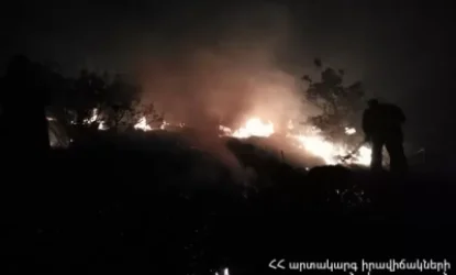 Հրդեհ  է բռնկվել Վրաստանի սահման տանող խոտածածկ տարածքում. ԱԻՆՀրդեհ  է բռնկվել Վրաստանի սահման տանող խոտածածկ տարածքում. ԱԻՆ-ը մեկուսացրել է