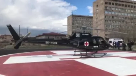 Սյունիքից սանավիացիայի ուղղաթիռով «Սուրբ Աստվածամայր» ԲԿ է տեղափոխվել մեկ տարեկան երեխա