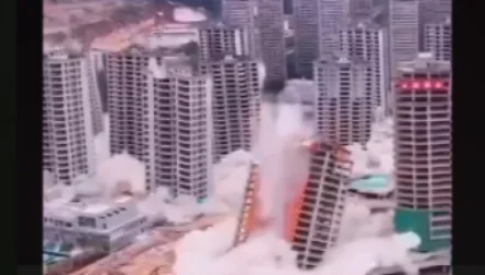 ՏԵՍԱՆՅՈՒԹ. Չինաստանում 15 բարձրահարկ շենք միաժամանակ փլվել է