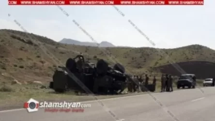 ՀՐԱՏԱՊ. Քիչ առաջ ՊՆ Կամազը գլխիվայր շրջվել է. 11 զինվորական տեղափոխվել է հիվանդանոց