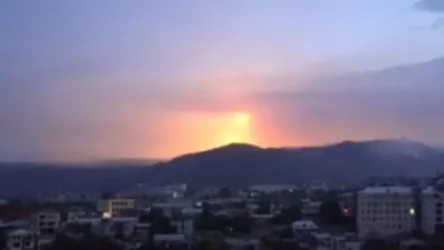 ՏԵՍԱՆՅՈՒԹ. Արցախի ՊԲ ՀՕՊ կողմից Ստեփանակերտի երկնքում ադրբեջանական ԱԹՍ-ի խոցումը