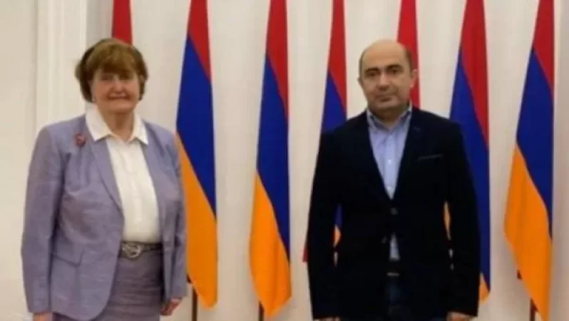 Էդմոն Մարուքյանն ու Քերոլայն Քոքսը հանդիպել են. բարոնուհին Հայաստանում է