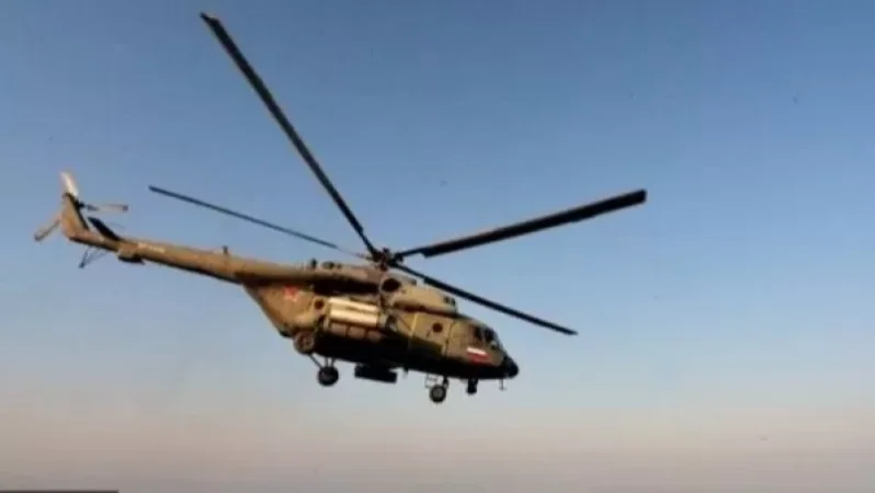 Ռուսական ուղղաթիռն ուղեկցել է Հայաստանում ռուսական զորքերի ավտոշարասյունը