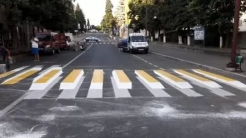 3D Pedestrian Markings Applied in Stepanakert: Hakob Karapetyan