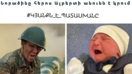 Լուսանկարում 2-էլ գոչում են. մեկը՝ հաղթական, մյուսը՝ նոր կյանք․ծնվել է փոքրիկ Ալբերտը