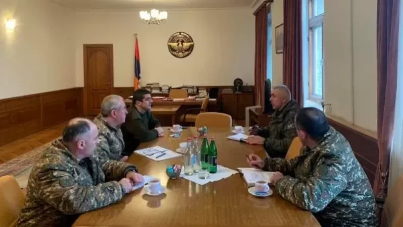 Արցախի նախագահն ու ՌԴ խաղաղապահ զորակազմի հրամանատարը կրկին հանդիպել են