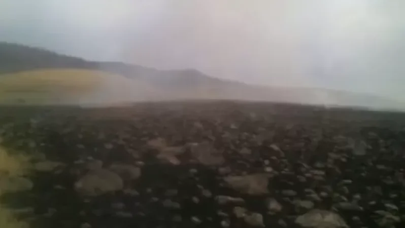 VIDEO: Fire at the Foot of Mount Ara