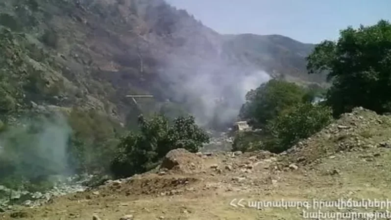 Սյունիքի մարզում հրդեհից այրվել է մոտ 140 հա խոտածածկույթ