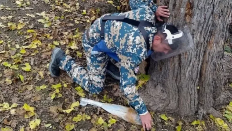 Don't Panic: Sappers Working in Stepanakert, Possible Sounds of Explosions