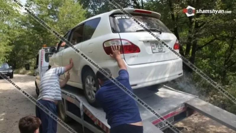 Ավտոմեքենան հրելու ժամանակ այն մոտ 5 մետր բարձրությունից ընկել է ձորակը