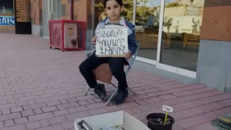 Արմավիրցի փոքրիկը 4 միլիոն դրամի ընկույզ է վաճառել՝ գումարը փոխանցել հիմնադրամին