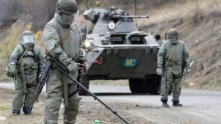 Խաղաղապահները Ստեփանակերտում ականազերծել են դպրոցի տարածքը