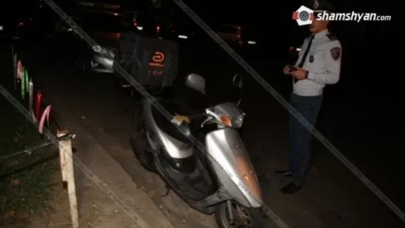 Scooter and Hyundai Collide in Yerevan, One Injured