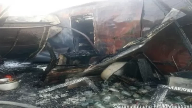 Ամբողջությամբ այրվել է բնակելի վագոն-տնակը