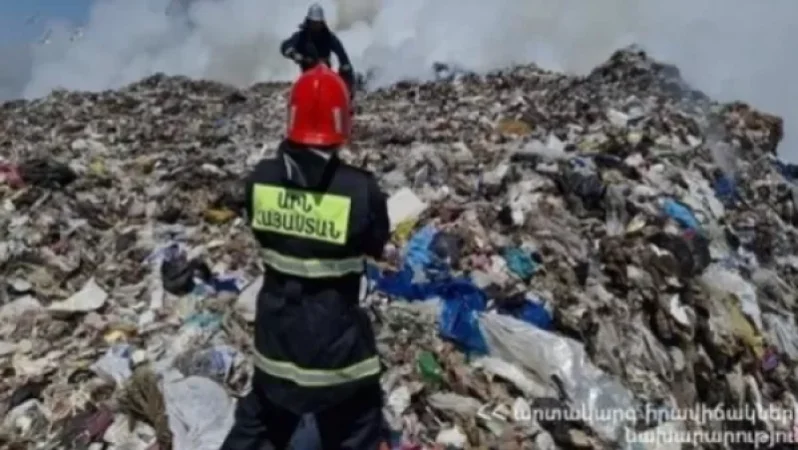 Նուբարաշենի աղբավայրում շարունակվում են հրդեհաշիջման աշխատանքները