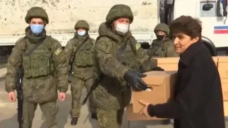 Ռուս խաղաղապահները հումանիտար օգնություն են տրամադրել Մարտակերտ քաղաքի բնակիչներին. ՌԴ ՊՆ