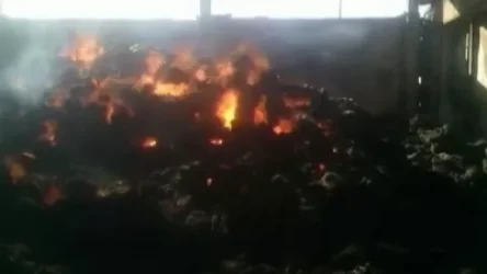 Բրիկետների արտադրամասի տարածքում հրդեհ է բռնկվել