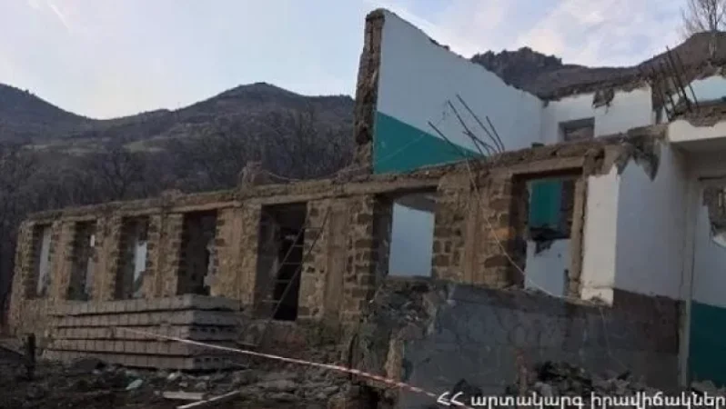 Փլուզում Եղեգիս գյուղի չգործող դպրոցում. կա զոհ