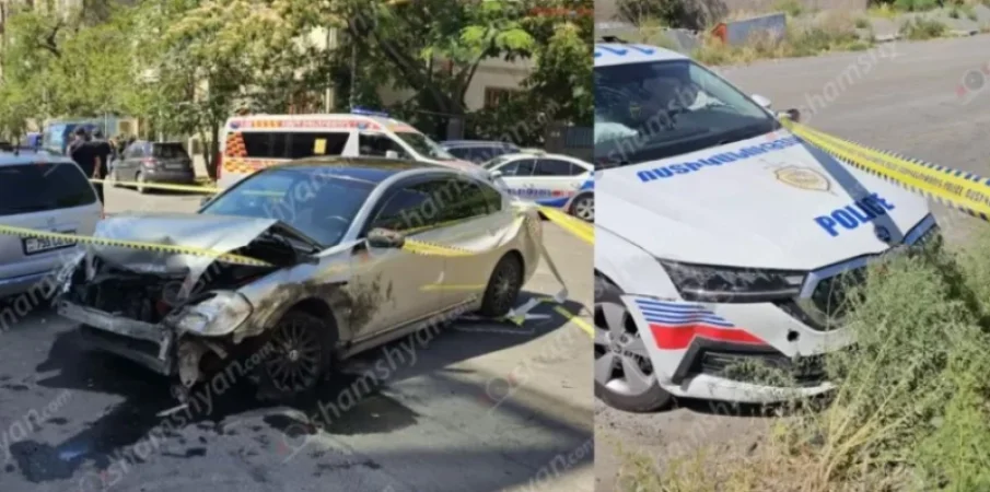 Nissan-ը հարվածել է պարեկների մեքենային և դիմել փախուստի. հնչել են կրակոցներ, հայտնաբերվել՝ կրակված պարկուճներ