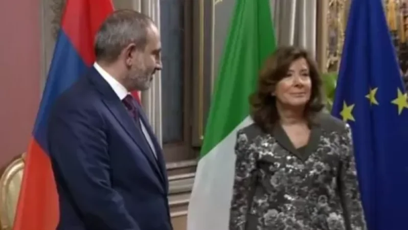 Նիկոլ Փաշինյանը հանդիպում է Իտալիայի Սենատի նախագահի հետ (տեսանյութ)