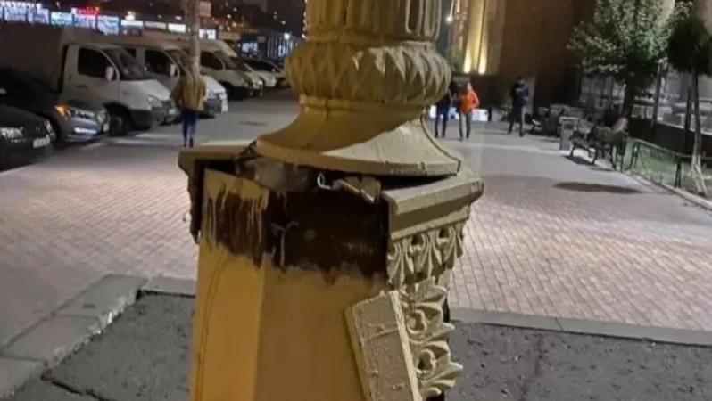 «Սասունցի Դավիթ» կայարանի սյուներից մեկը կոտրված է․ ահազանգ