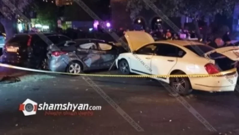 Երևանի կենտրոնում՝ հերթական խմած վարորդը ավտոմեքենաների ջարդի հեղինակ. կա վիրավոր. Shamshyan