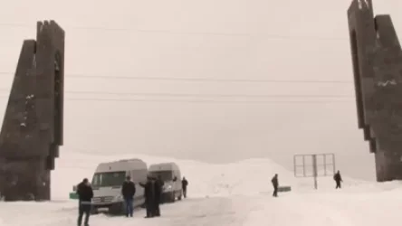 Վարդենյաց լեռնանցքում, Սարավան-«Զանգեր» հատվածում ձյուն է տեղում