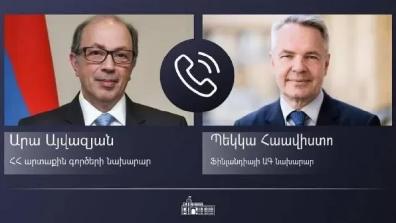 ԱԳ նախարար Արա Այվազյանի հեռախոսազրույցը Ֆինլանդիայի ԱԳ նախարար Պեկկա Հաավիստոյի հետ