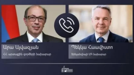 ԱԳ նախարար Արա Այվազյանի հեռախոսազրույցը Ֆինլանդիայի ԱԳ նախարար Պեկկա Հաավիստոյի հետ