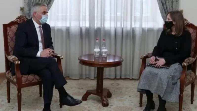 Փոխվարչապետ Մհեր Գրիգորյանն ընդունել է ԱՄՆ արտակարգ և լիազոր դեսպանին Լինն Թրեյսիին