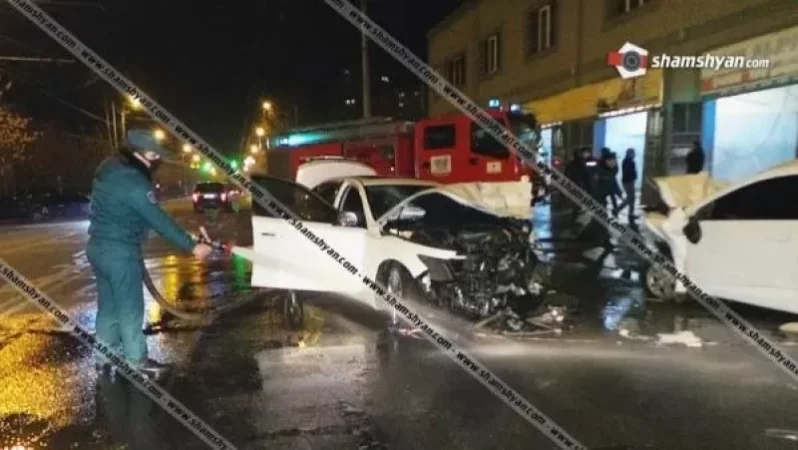 Խոշոր ավտովթար Երևանում. 16-ամյա վարորդը Infiniti-ով բախվել է ԱԱԾ աշխատակցի Chevrolet-ին. 4 վիրավորները անչափահասներ են. Shamshyan. com