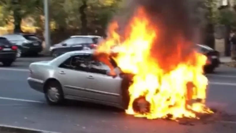 Մրգաշատ գյուղում ավտոմեքենա է այրվել