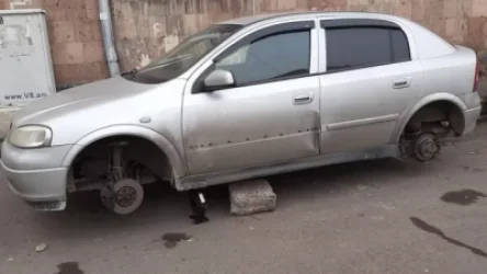 Հերթական գողությունը. տարել են մեքենայի անիվները