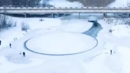 Բնության եզակի երևույթ՝ պտտվող շրջան գետի վրա