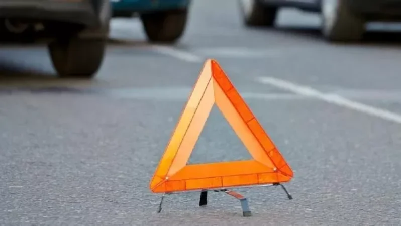 An Opel Astra Overturns Near Lake Sevan Peninsula