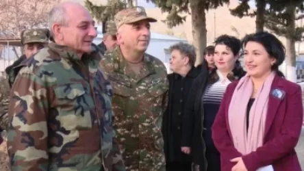 Արցախի Նախագահը և ՊԲ հրամանատարն այցելել են հարավային սահմանագոտի