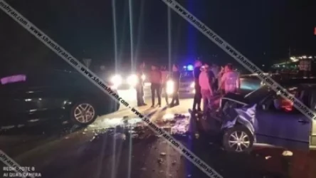 Խոշոր ավտովթար Կոտայքի մարզում. Աբովյան-Նոր Հաճն կամրջի վրա բախվել են Ford և Skoda ավտոմեքենաները. կա 5 վիրավոր