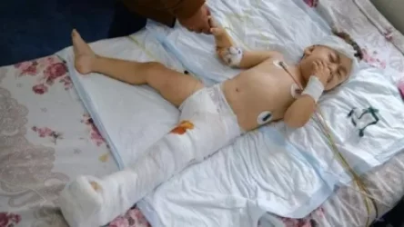 Մարտունիում վիրավորված 2-ամյա Արծվիկը Երևանում է, նրա 9-ամյա քույրը առաջին օրն է մահացել