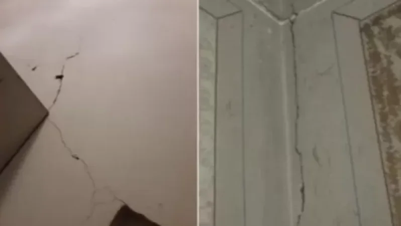Photos: I was lying down, heard a rumble, the child screamed, the lights went out. Walls cracked in Vahan after the tremor