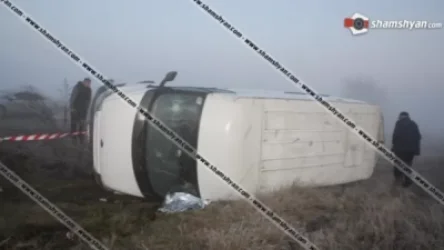 Ողբերգական ավտովթար Արարատում. 28-ամյա երիտասարդի դին մեքենայից դուրս է բերվելու վերամբարձ կռունկի օգնությամբ