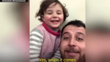 ՏԵՍԱՆՅՈՒԹ. Սիրիացին դստերը սովորեցնում է ռմբակոծություններին բարձր ծիծաղով արձագանքել