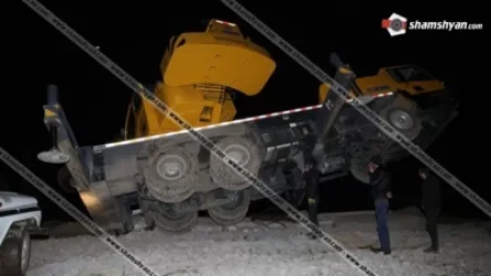 Կոտայքի Կաթնաղբյուր գյուղի նոր կառուցվող դպրոցում ավտոկռունկը կողաշրջվել է