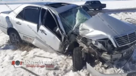 Գեղարքունիքում 23-ամյա պայմանագրային զինծառայողը Mercedes-ով բախվել է սյանը