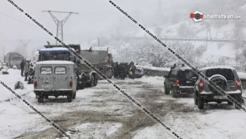 Շղթայական ավտովթար Սյունիքի մարզում. Քաջարան քաղաքի սկզբնամասում բախվել է 10 ավտոմեքենա