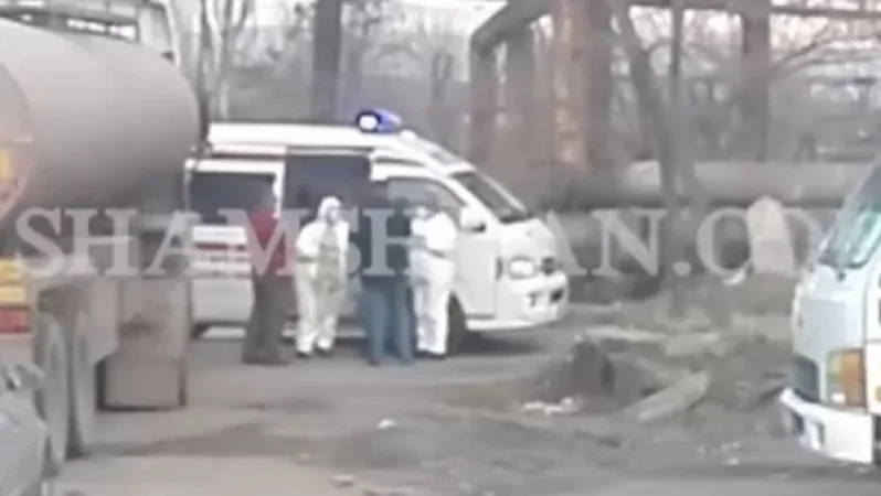 Video: Doctors in Yerevan Remove Driver from Iranian-Plated Truck and Put on Mask