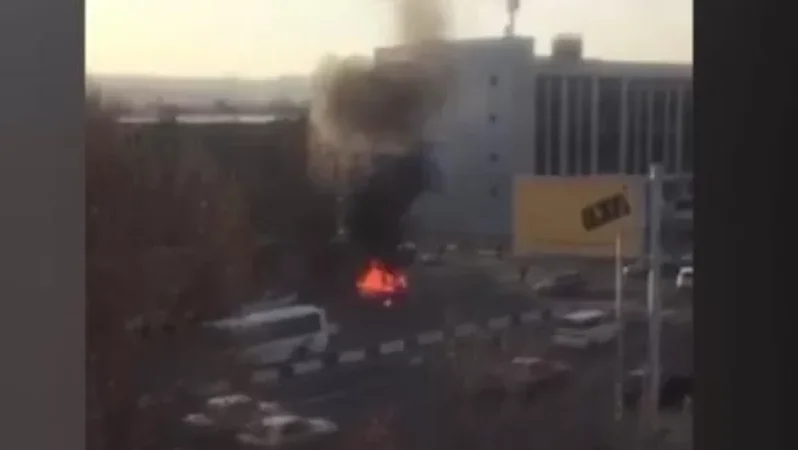 VIDEO: Major Accident-Fire on Arshakunyats Avenue
