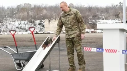Ալիևը Լեռնային Ղարաբաղում դրել է Ֆիզուլի-Հադրութ ավտոճանապարհի հիմքը