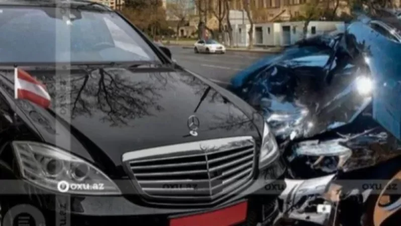 Բաքվում Ավստրիայի դեսպանի կնոջ մեքենան ավտովթարի է ենթարկվել